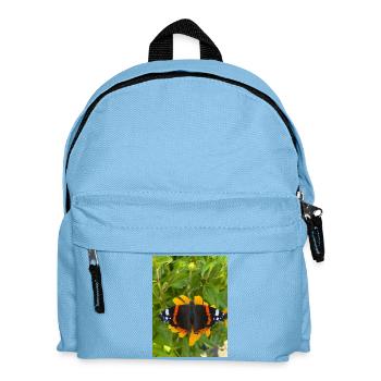 Firewing Butterfly on Yellow Flowers - Kids' Backpack - light blue - Front