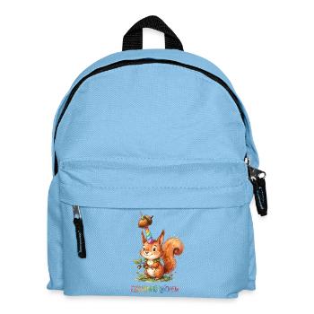 Einhorn Eichhörnchen Eich(ch)nörnchen - Kinder Rucksack - Hellblau - Vorne
