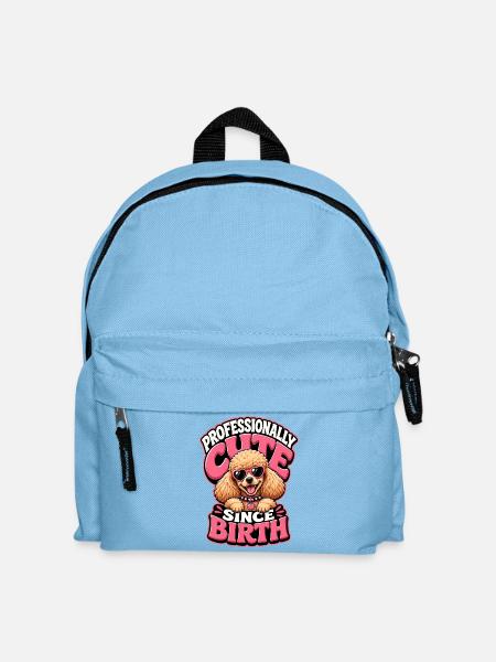 Pudel - Kinder Rucksack - Hellblau