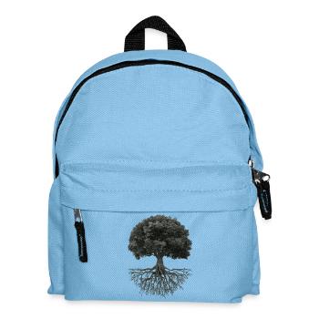 Tree of Life with Roots – Black & White - Kids' Backpack - light blue - Front