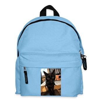 Cat - Kids' Backpack - light blue - Front