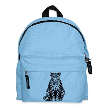 Leopard sitting - Kids' Backpack - light blue - Front