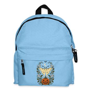 Halloween Luna Moth & Jack O' Lantern - Kids' Backpack - light blue - Front