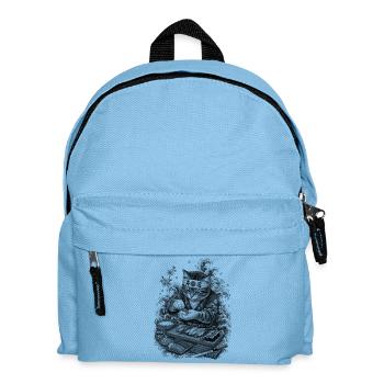 Sushi Katze im japanischen Irezumi Stil - Kinder Rucksack - Hellblau - Vorne