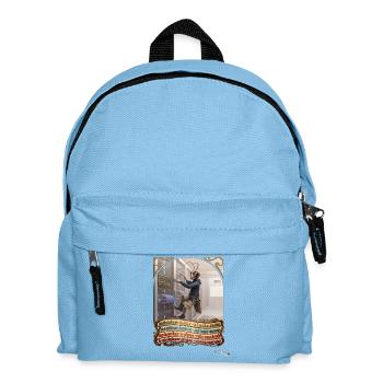 Heuschrecke JOGUE Software Entwickler IT Pop Art - Kinder Rucksack - Hellblau - Vorne