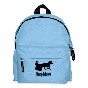 Shetty-Fahrerin Minitraber Shettytraber - Kinder Rucksack - Hellblau - Vorne