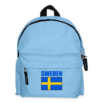 Schweden - Kinder Rucksack - Hellblau - Vorne