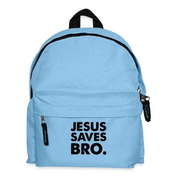 jesus saves bro - Kinder Rucksack - Hellblau - Vorne