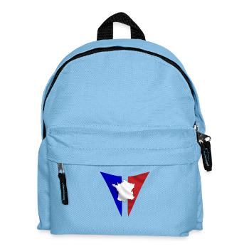 Frankreich - Kinder Rucksack - Hellblau - Vorne