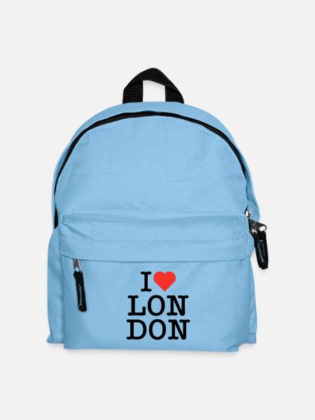 I Heart Art Red Typography - Kids' Backpack - light blue