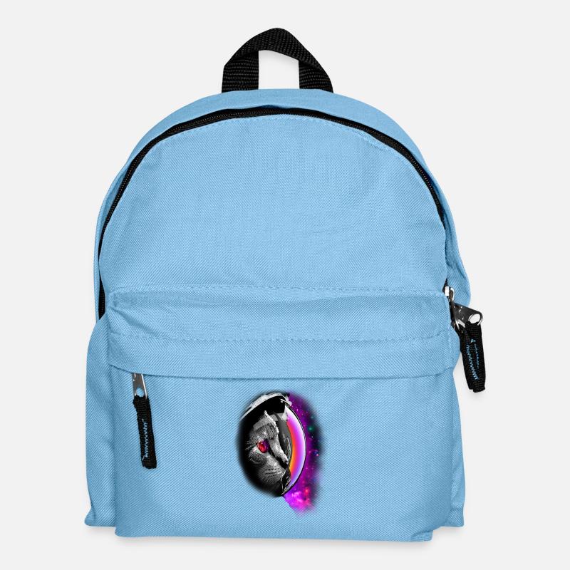 SPACECAT - Kinder Rucksack - Hellblau