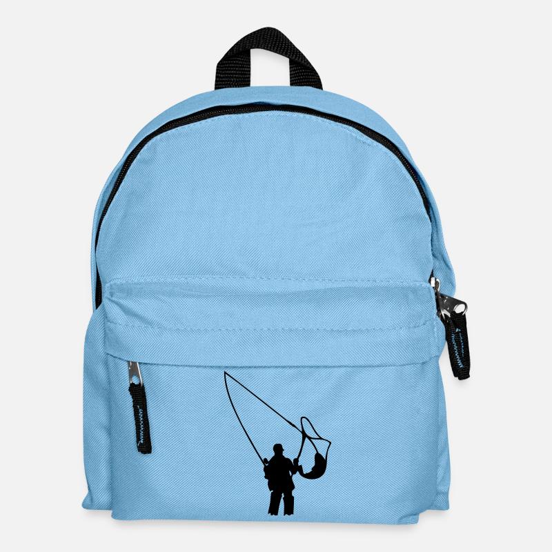 Fliegenfischen - Kinder Rucksack - Hellblau