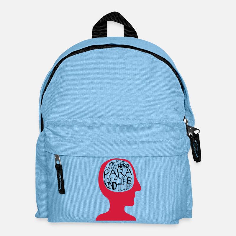 Finger weg von meiner Paranoia - Kinder Rucksack - Hellblau