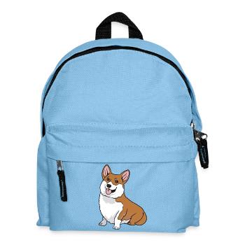 Pembroke Welsh Corgi Cardigan chien - Sac à dos Enfant - bleu clair - Devant