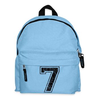 7_seven_sieben_black_schwarz (de) - Kinder Rucksack - Hellblau - Vorne