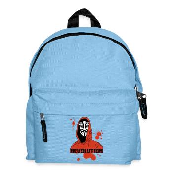 Anonymous und die Rote Revolution - Kinder Rucksack - Hellblau - Vorne