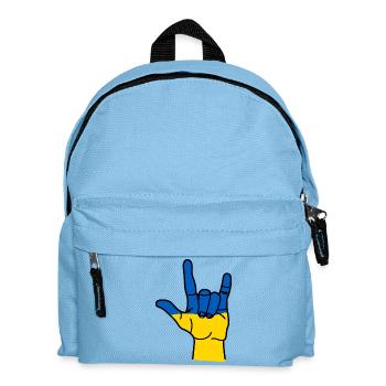 Respect for ukraine - Kids' Backpack - light blue - Front