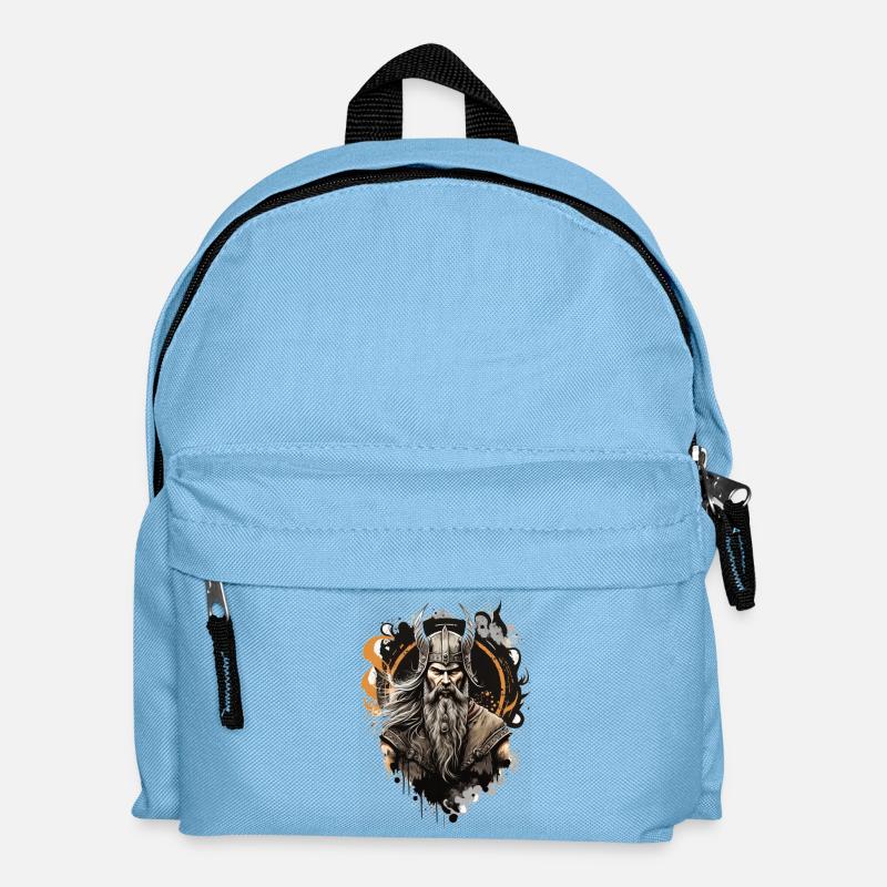 Wikinger - Kinder Rucksack - Hellblau
