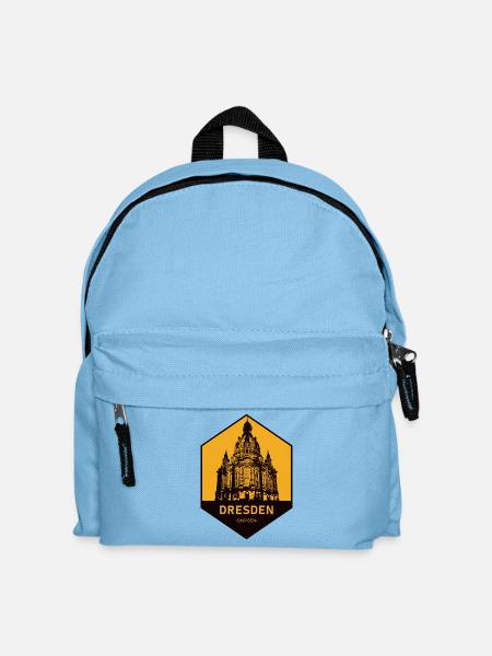 Dresden Architektur Icon Gelb - Kinder Rucksack - Hellblau