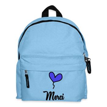 THANK YOU. THANKS. THANK YOU. ANNIVERSARY. BIRTH. - Kids' Backpack - light blue - Front