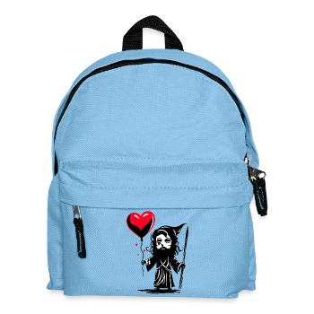 Odin with Heart Balloon - Heartful Creatures - Kids' Backpack - light blue - Front