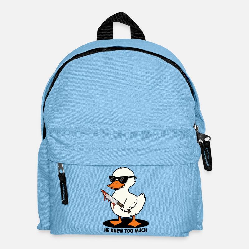 He Knew Too Much - Kids' Backpack - light blue