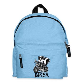 Skunk Motorcycle Biker - Kids' Backpack - light blue - Front