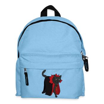 Nocturnal Vampire Cat - Kids' Backpack - light blue - Front