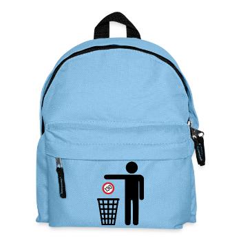 Pas de limite de vitesse Tuningscene T-Shirt à capuche - Sac à dos Enfant - bleu clair - Devant