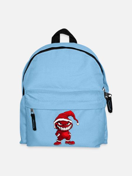 Teufel Weihnachten - Kinder Rucksack - Hellblau