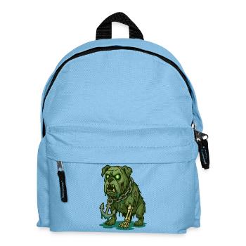 Zombie Bulldog avec Anchor Chain Horror - Sac à dos Enfant - bleu clair - Devant