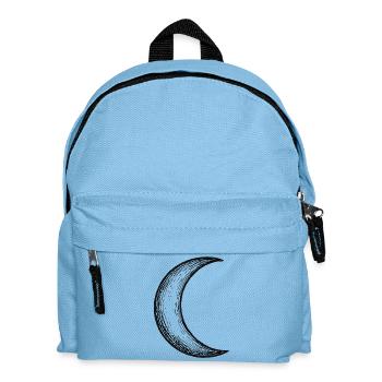 Hand Drawn Crescent Moon Sketch - Kids' Backpack - light blue - Front