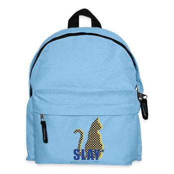 Slay Katze Checker Silhouette - Sac à dos Enfant - bleu clair - Devant