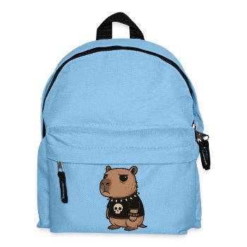  Goth Capybara Lustige Emo Punk Nagetiere - Kinder Rucksack - Hellblau - Vorne