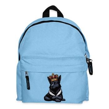 Black German Shepherd German Shepherd Owner - Kids' Backpack - light blue - Front
