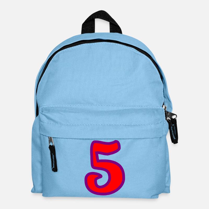 5. ANNIVERSAIRE. 5 ANS. 5e ANNIVERSAIRE - Sac à dos Enfant - bleu clair