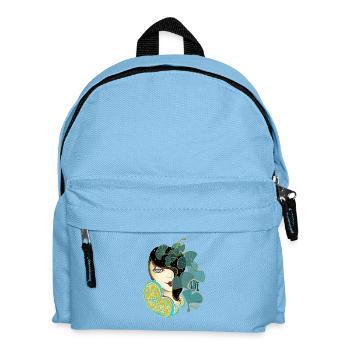 Beauté ginkgo dans le style Art nouveau - Sac à dos Enfant - bleu clair - Devant