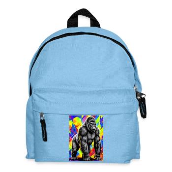 gorilla - Kids' Backpack - light blue - Front