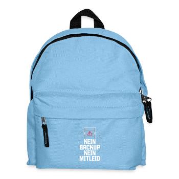 Kein Backup Kein Mitleid IT-Berater Admin - Kinder Rucksack - Hellblau - Vorne