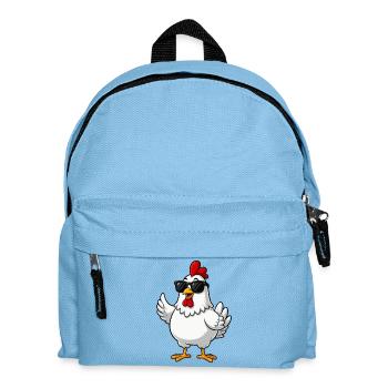 Huhn, Hahn, Hühner, Bauern, Landwirtschaft  - Kinder Rucksack - Hellblau - Vorne