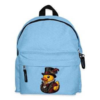 Victorian duck cavalier duck - Kids' Backpack - light blue - Front
