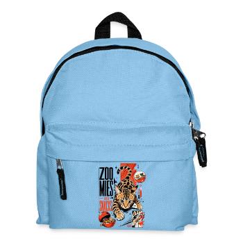 Zoomies & Snacks – Modern Anime Bengal Cat - Kids' Backpack - light blue - Front