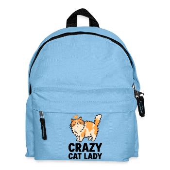 Royal Cat Lady: Crazy Cat Lady - Kids' Backpack - light blue - Front