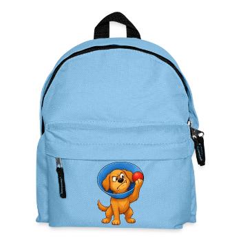 Grumpy Dog Cone Of Shame - Kids' Backpack - light blue - Front