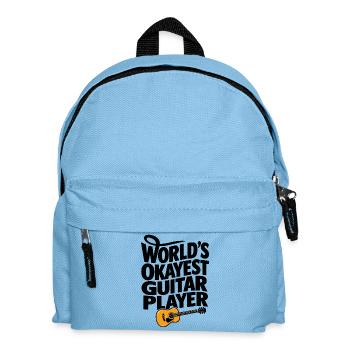Lustiger Gitarrist, Gitarrist, Musiker, Bandkunst - Kinder Rucksack - Hellblau - Vorne