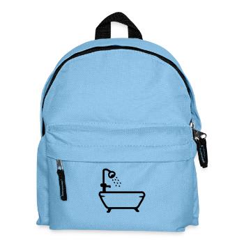 Bathtub - Shower - Line - Kids' Backpack - light blue - Front