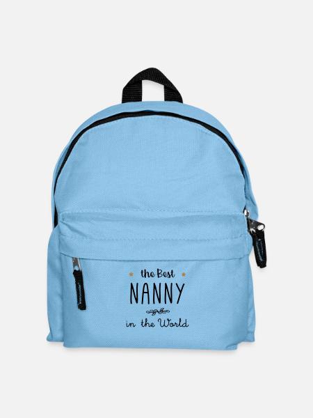 The best nanny in the world - Kids' Backpack - light blue