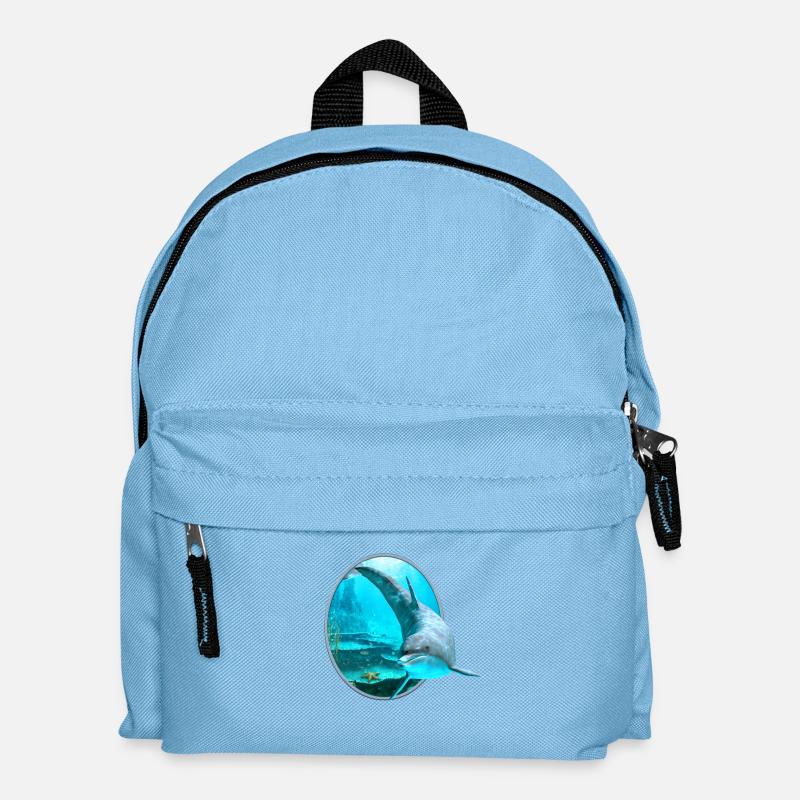 Dolphin - Kinder Rucksack - Hellblau