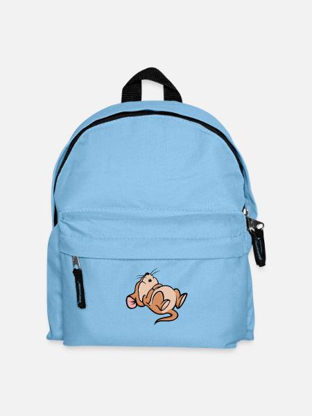 Schlafen Maus - Kinder Rucksack - Hellblau