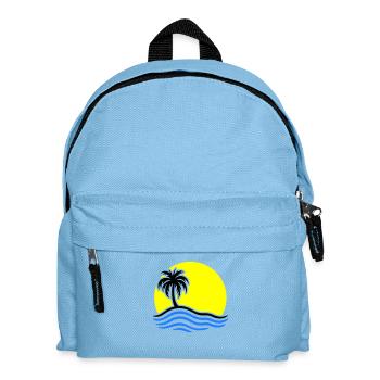 Palmier de l’île d’été - Sac à dos Enfant - bleu clair - Devant